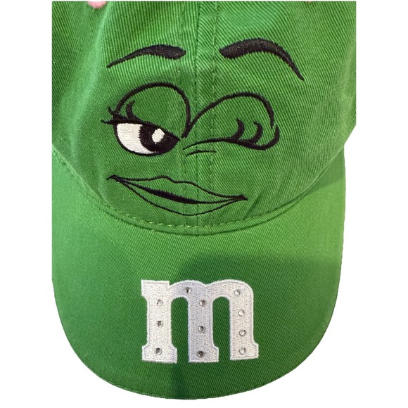 Kyle Busch #18 M&M's Racing Hat Chase Authentics NASCAR Adjustable Cap Green M&M - Picture 2 of 9